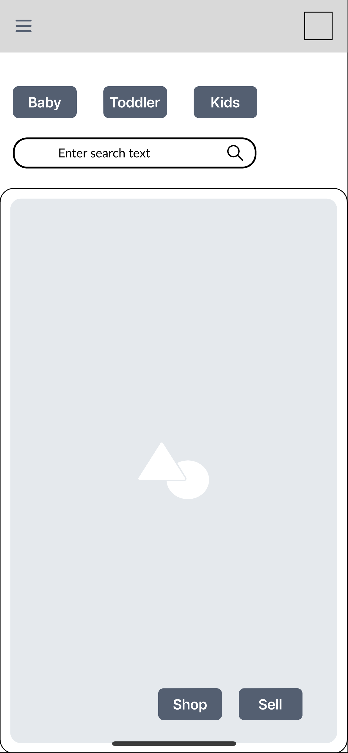 Digital Wireframe for Desktop