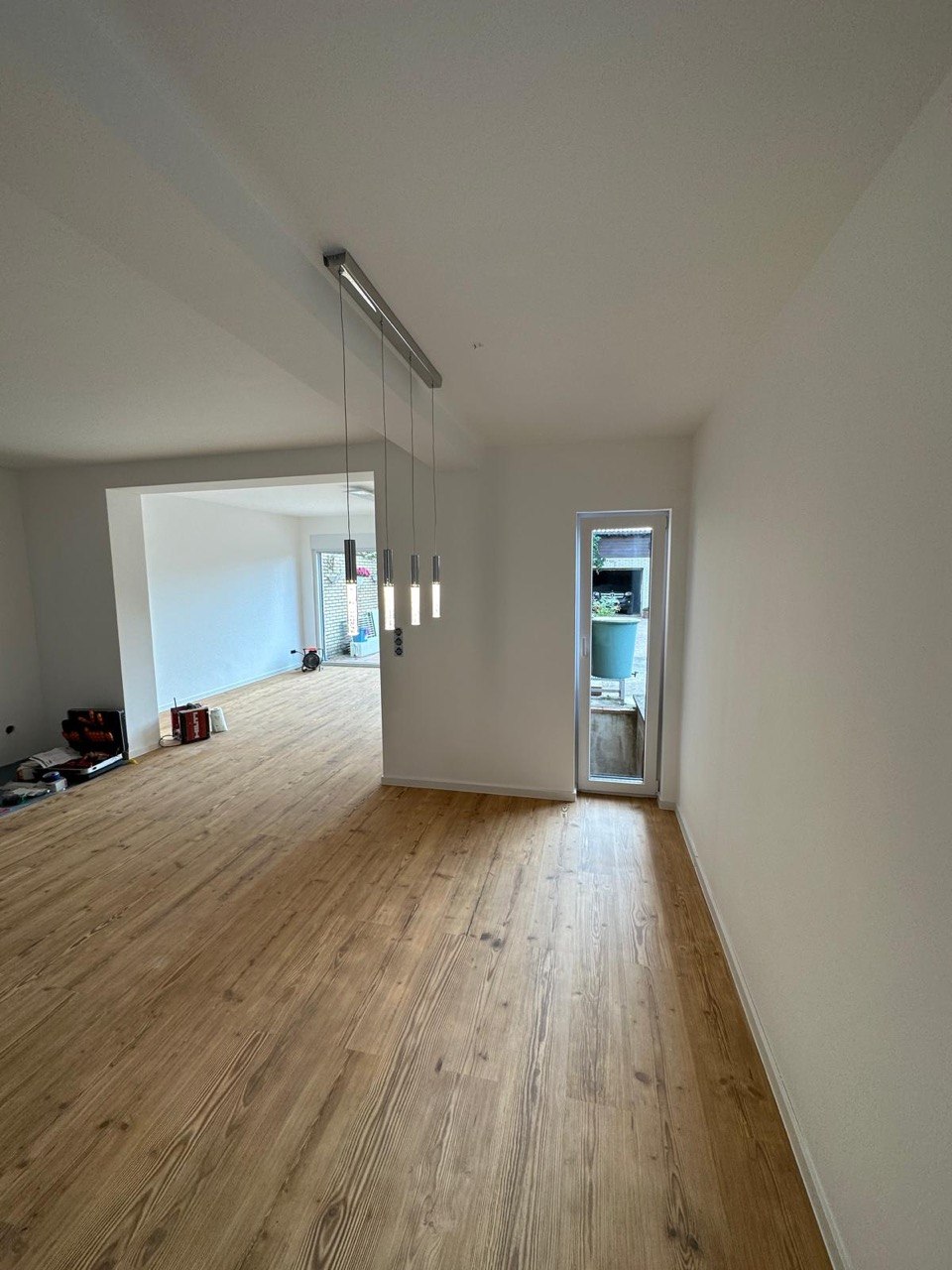 Fertige Räume mit neuem Holzboden