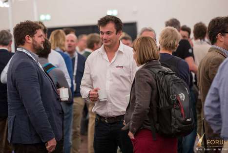Participants in conversation at a previous Yacht Racing Forum
