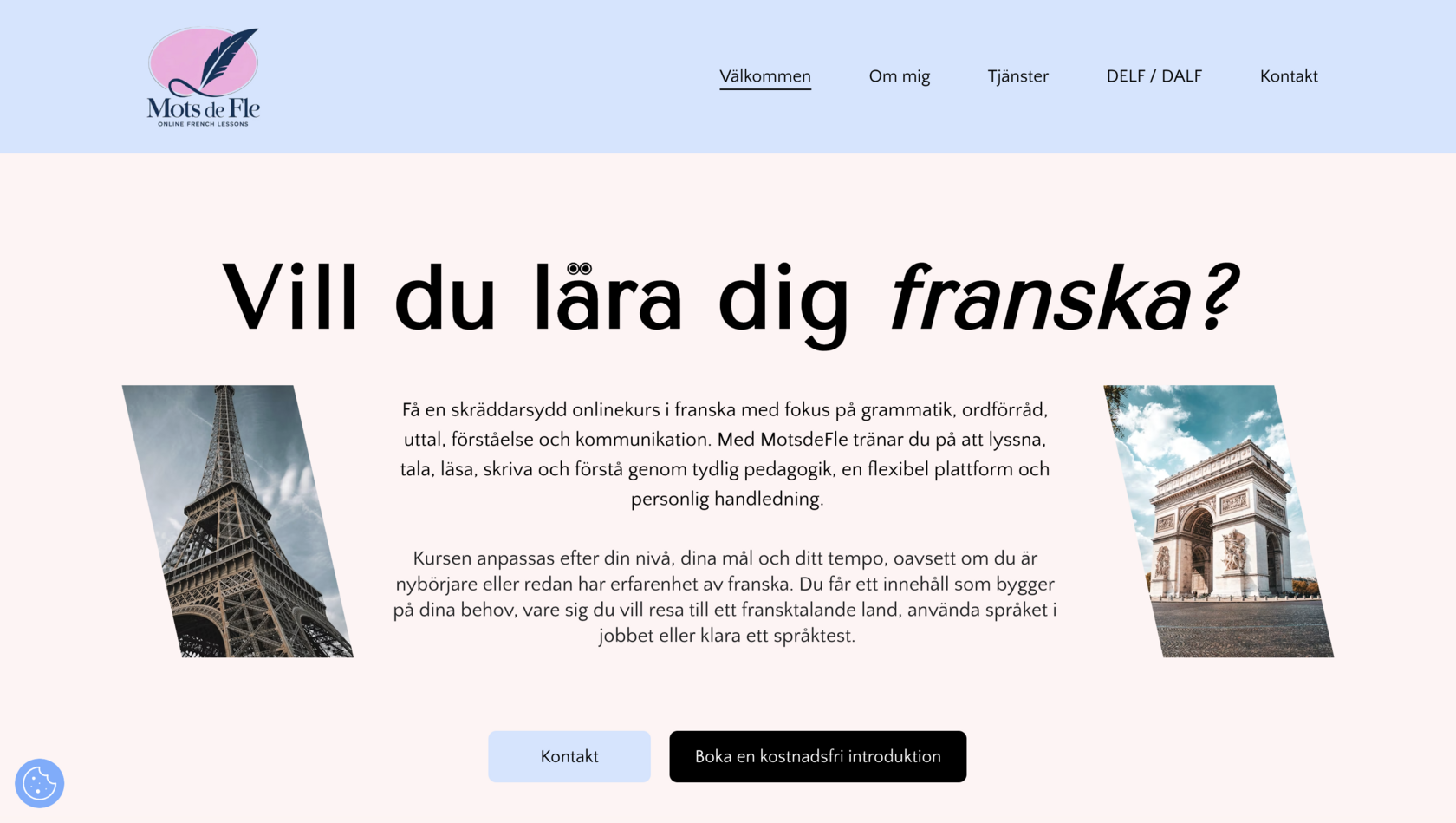 Capture d’écran du site Mots de Fle