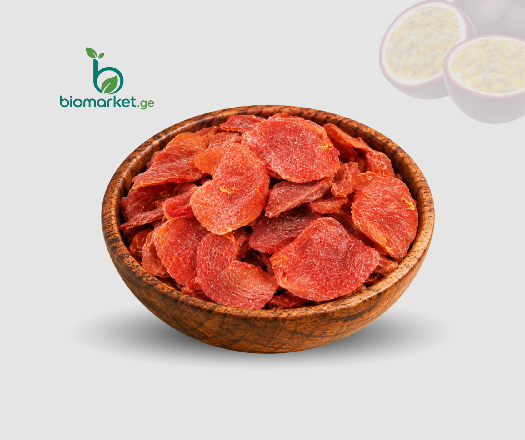ვნების ხილის (მარაკუიას) ჩირი-dried passion fruit slices
