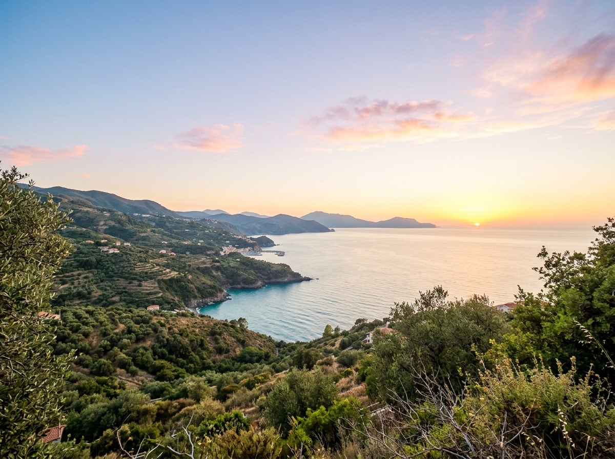 Lettura in terrazza al tramonto sul Golfo di Policastro
