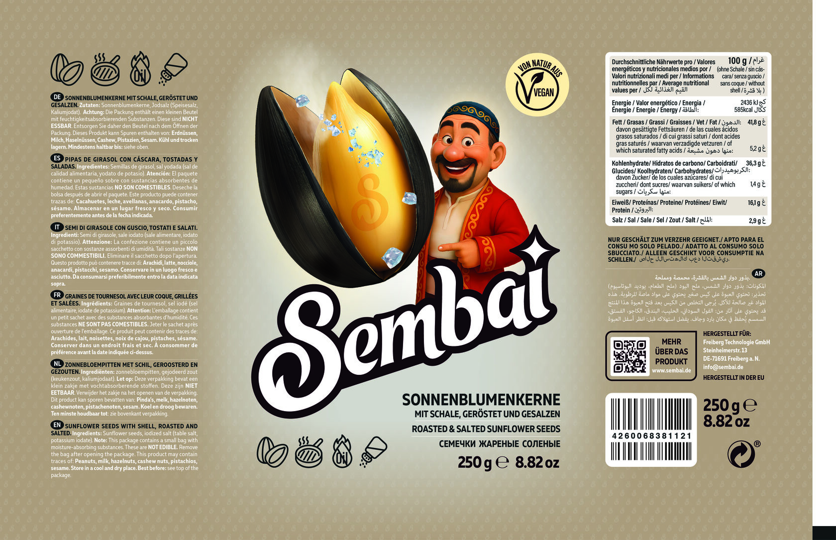 Sembai Etikett mit Salz