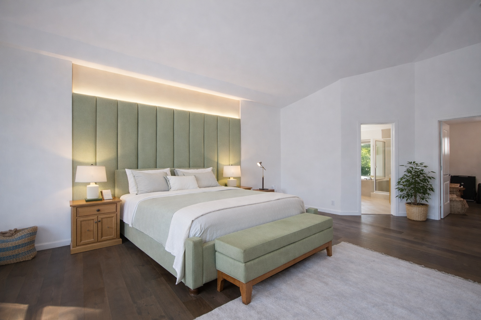 modern bedroom wall panels transformation Sacramento