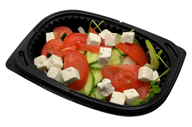 Vegetable salad with feta