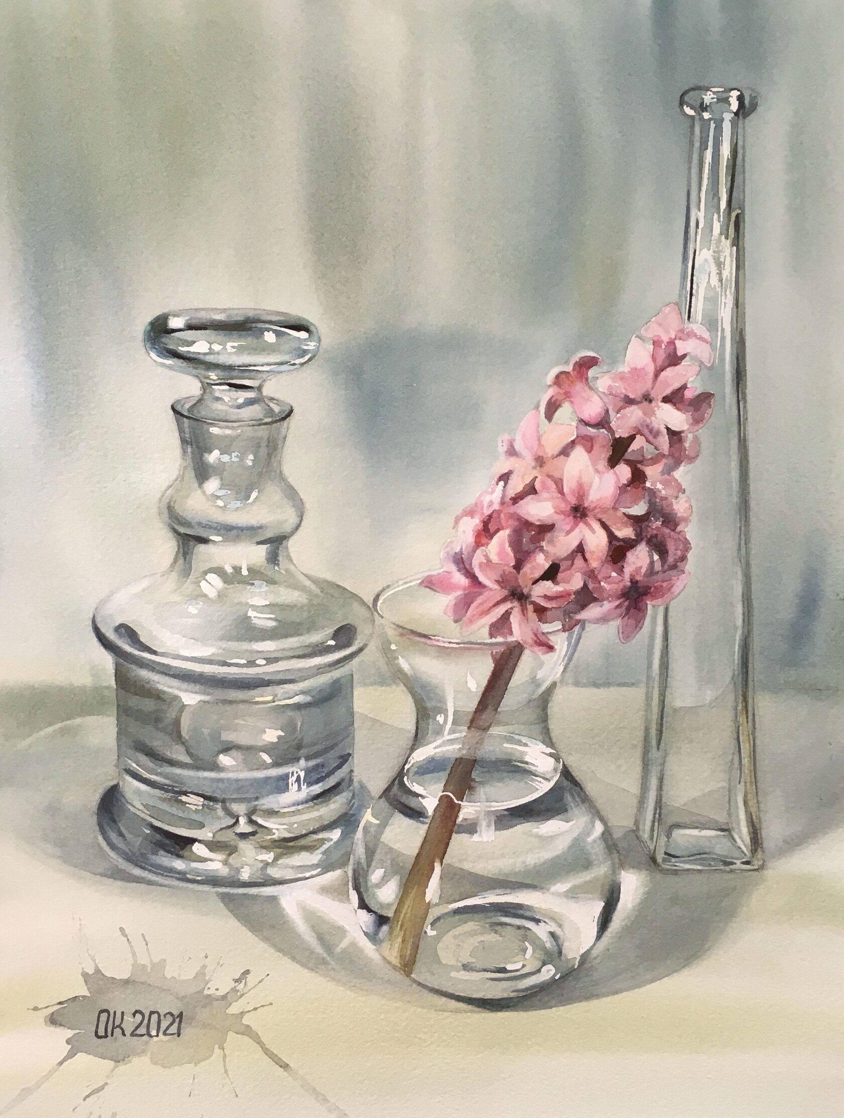 Still Life with Glass Painting