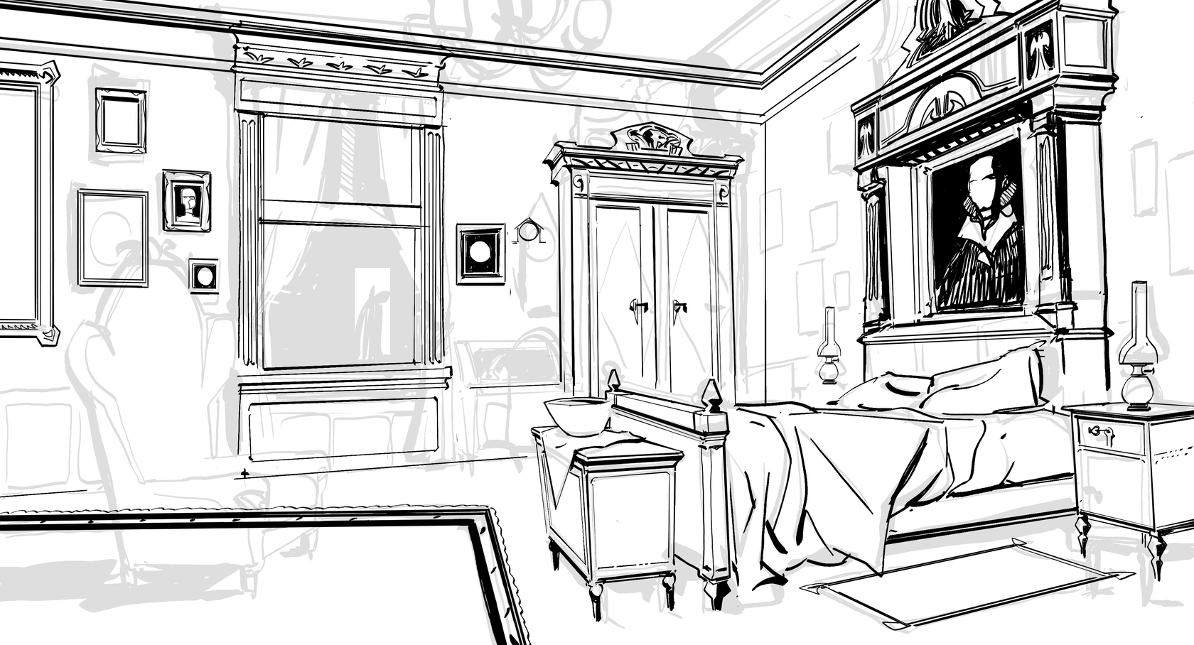 Henry Huxley bedroom