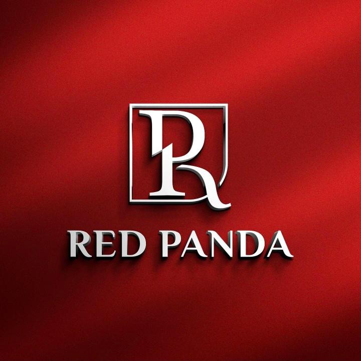 Red Panda clothing brand logo – RP monogram in a frame on red
