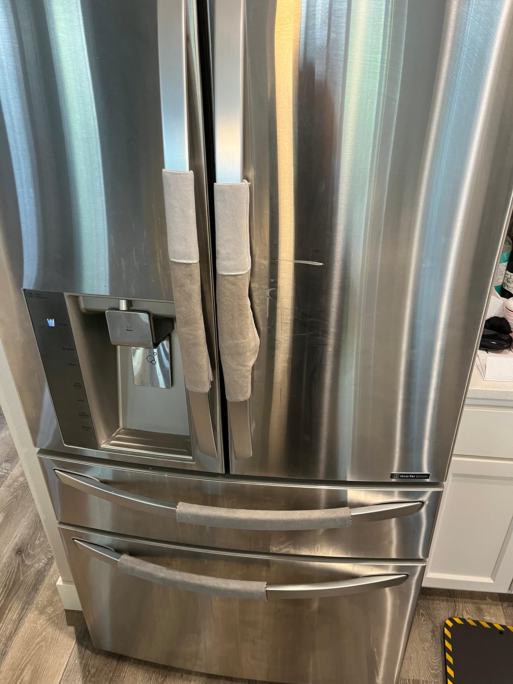 Electrolux refrigerator water leak repair project in Downtown Vancouver, Washington