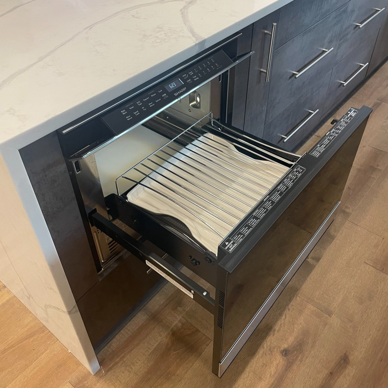 sharp drawer microwave