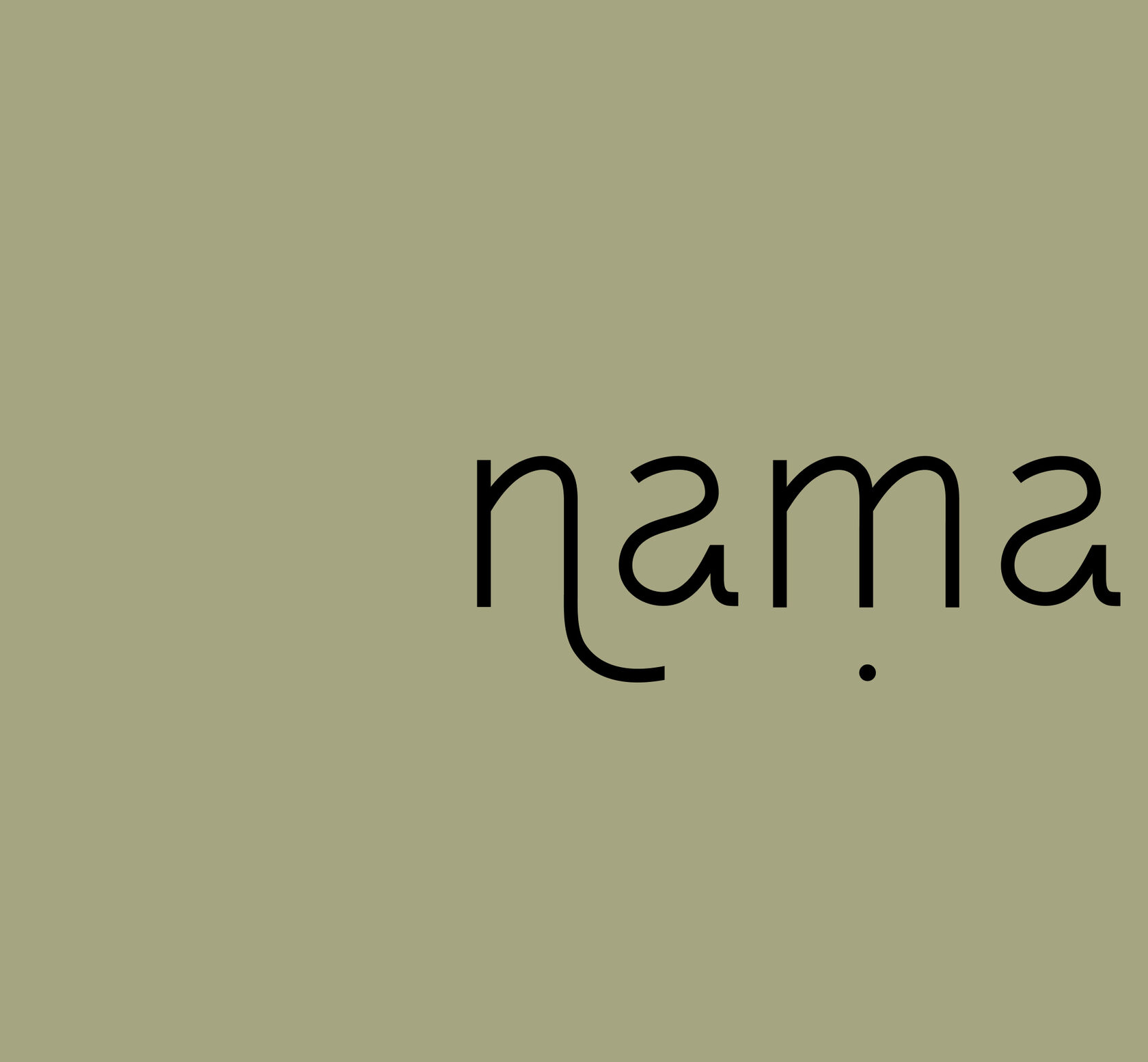 Minimalist and organic logo for Namastrails, inspired by nature, movement, and spiritual exploration.