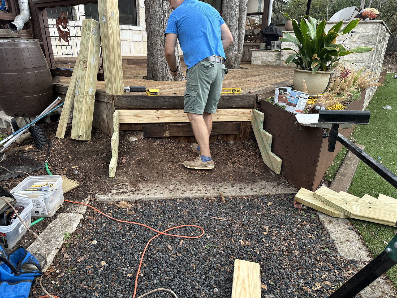 IPE deck restoration Lakeway TX — hardwood oil application