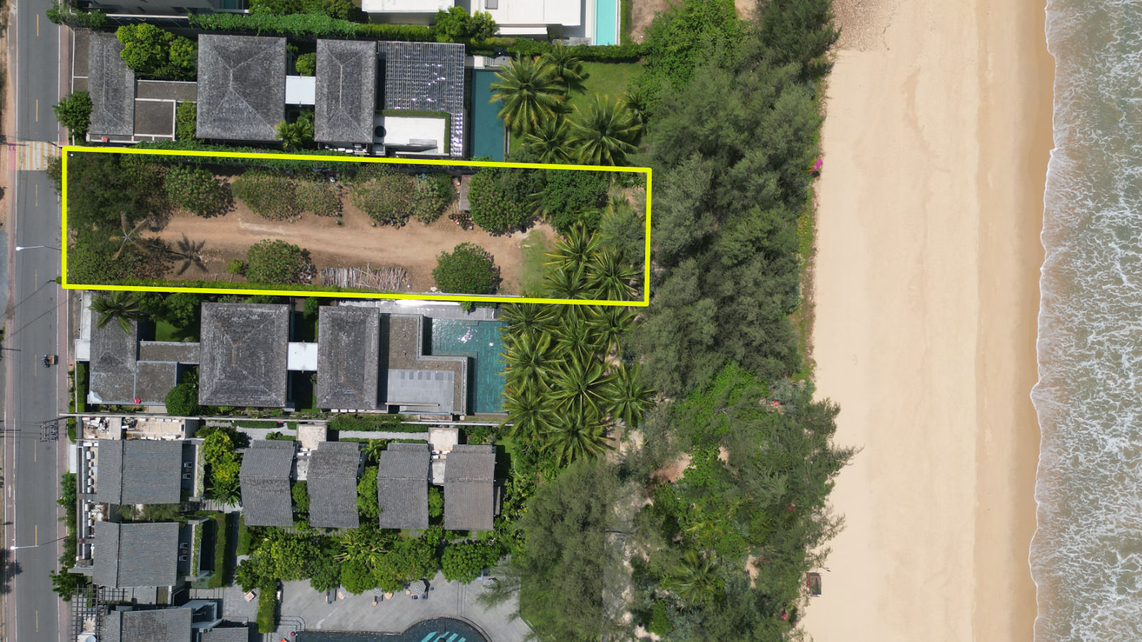 18 metres of absolute beachfront, Natai Beach, Phang Nga