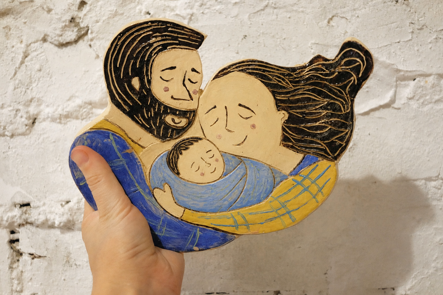 handmade pottery gift for baby reveal