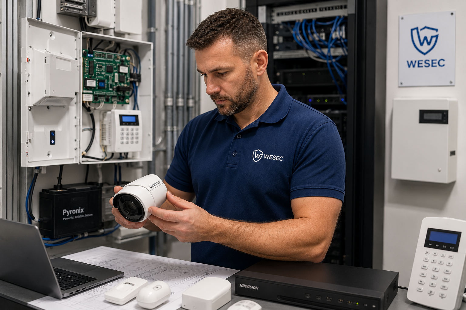 Experienced security systems engineer representing WESEC