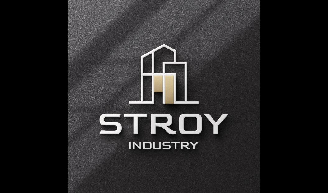 Логотип STROY INDUSTRY на темному фоні