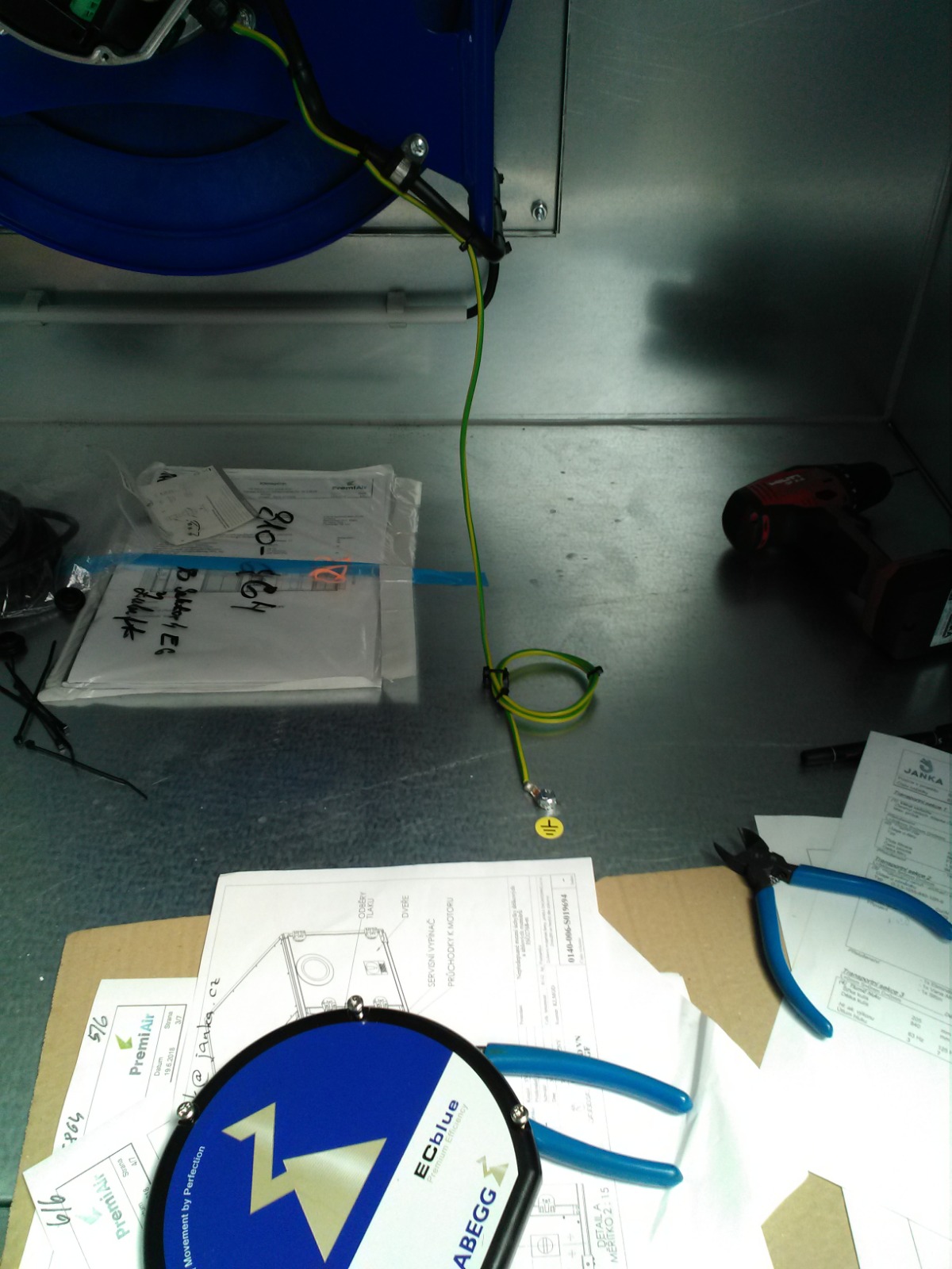 Подключение модульных установок промышленной вентилации.