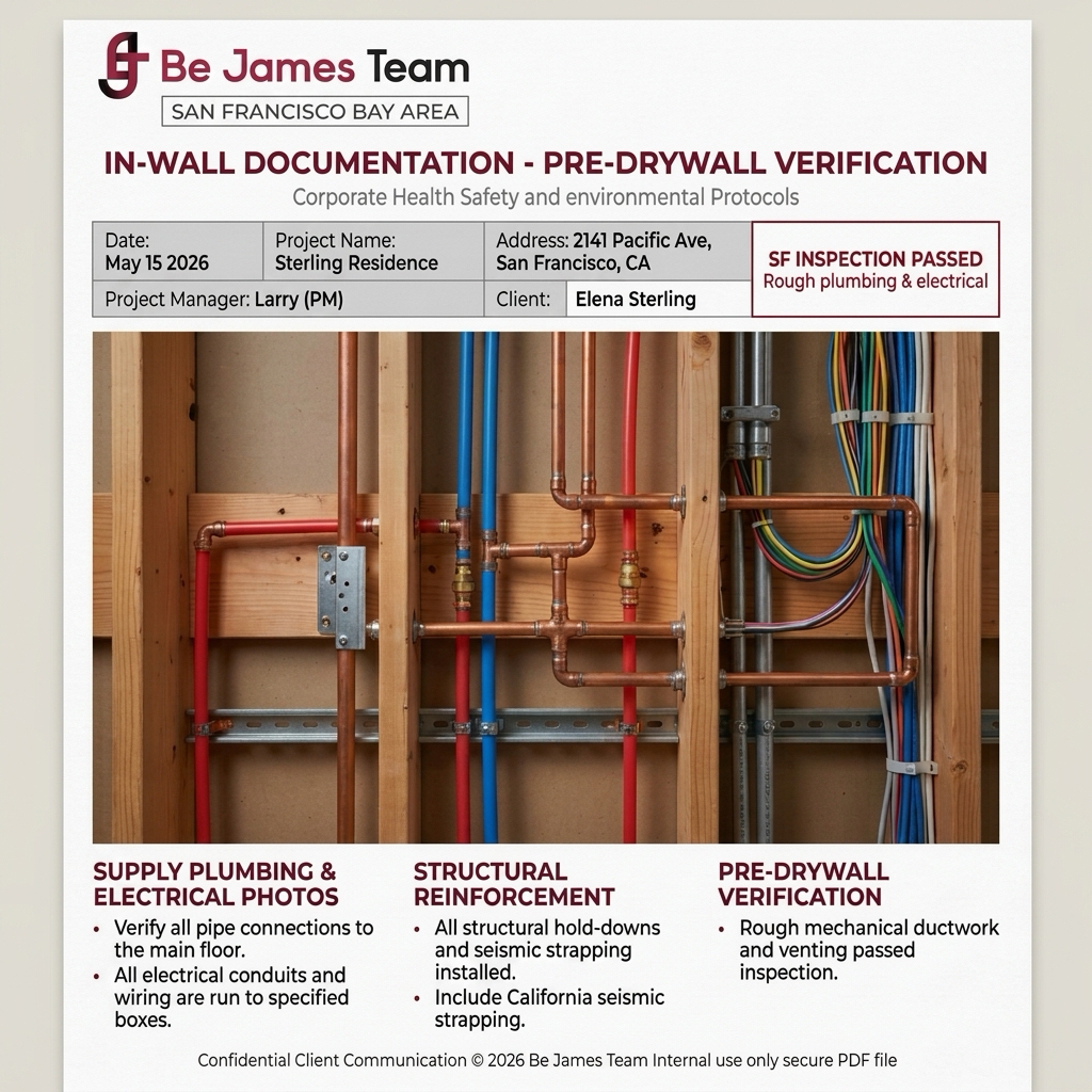 In-wall pipes documentation