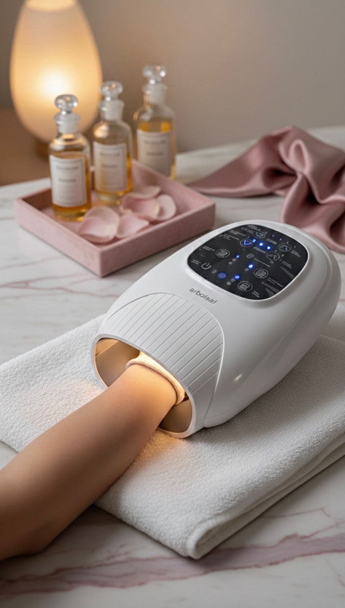 Luxury Tired Hands hydrating hand treatment at Newskinla in Burbank, CA with massage and shea butter mask