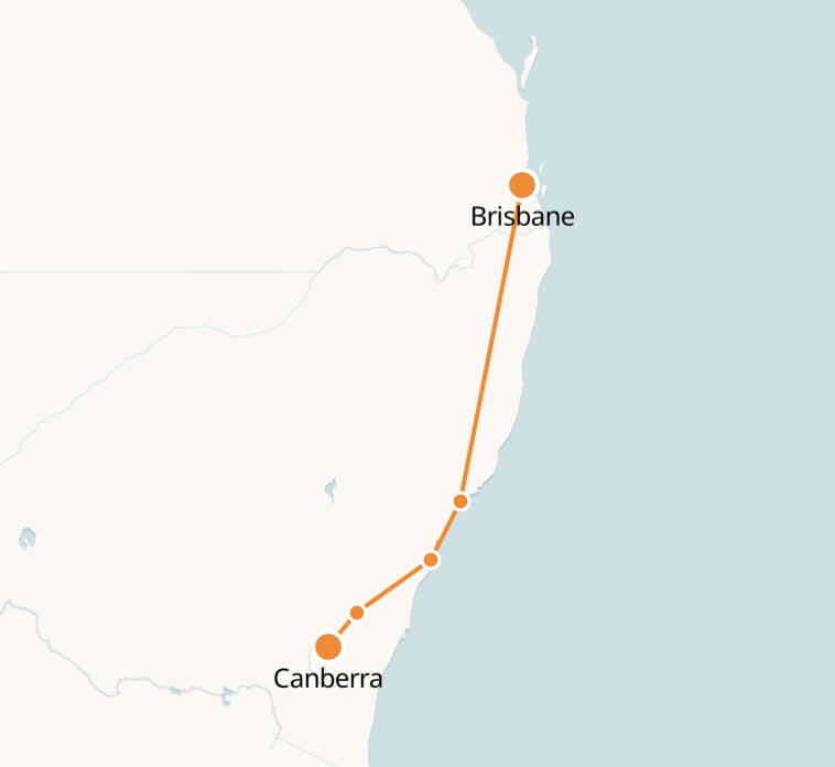 Canberra to Brisbane Train Tickets & Schedule Australia Trains
