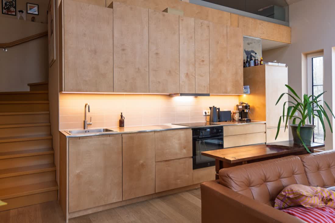 Plywood kitchen