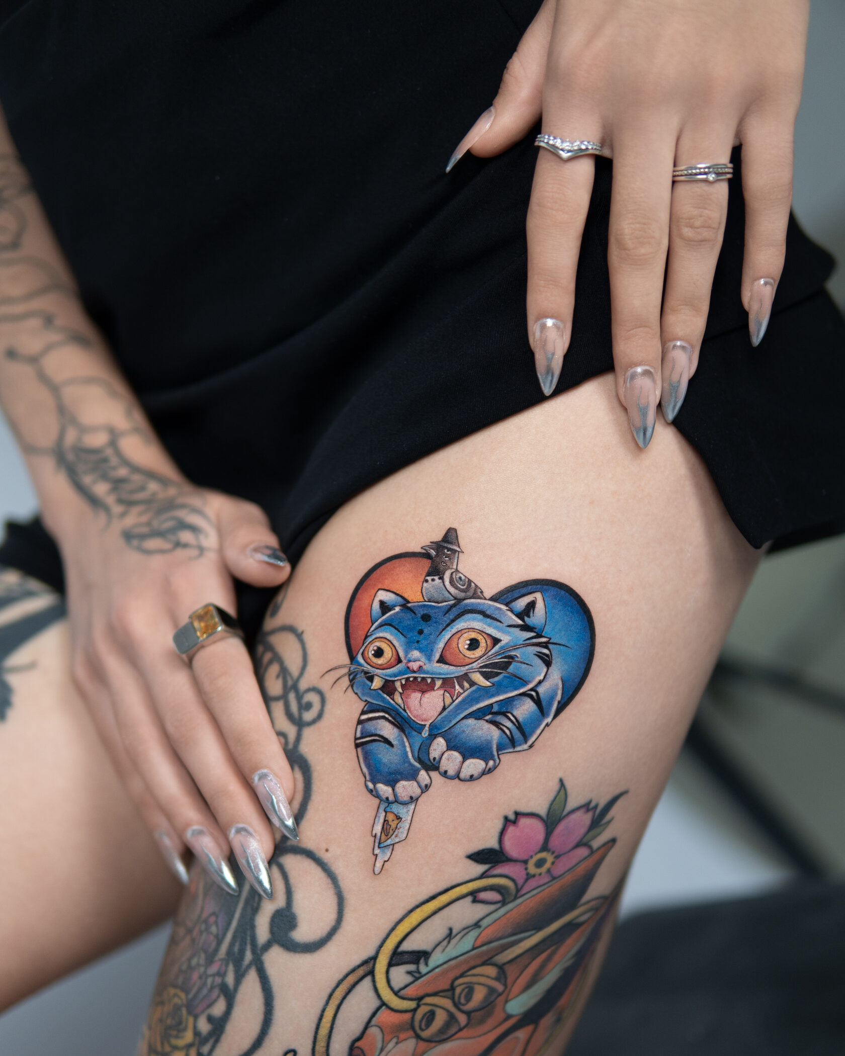 Farbiges Tattoo aus dem Brennnessel Studio Berlin