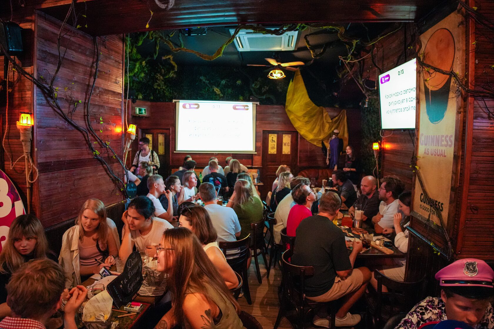 The vibe at Wild Rover Barcelona Irish pub