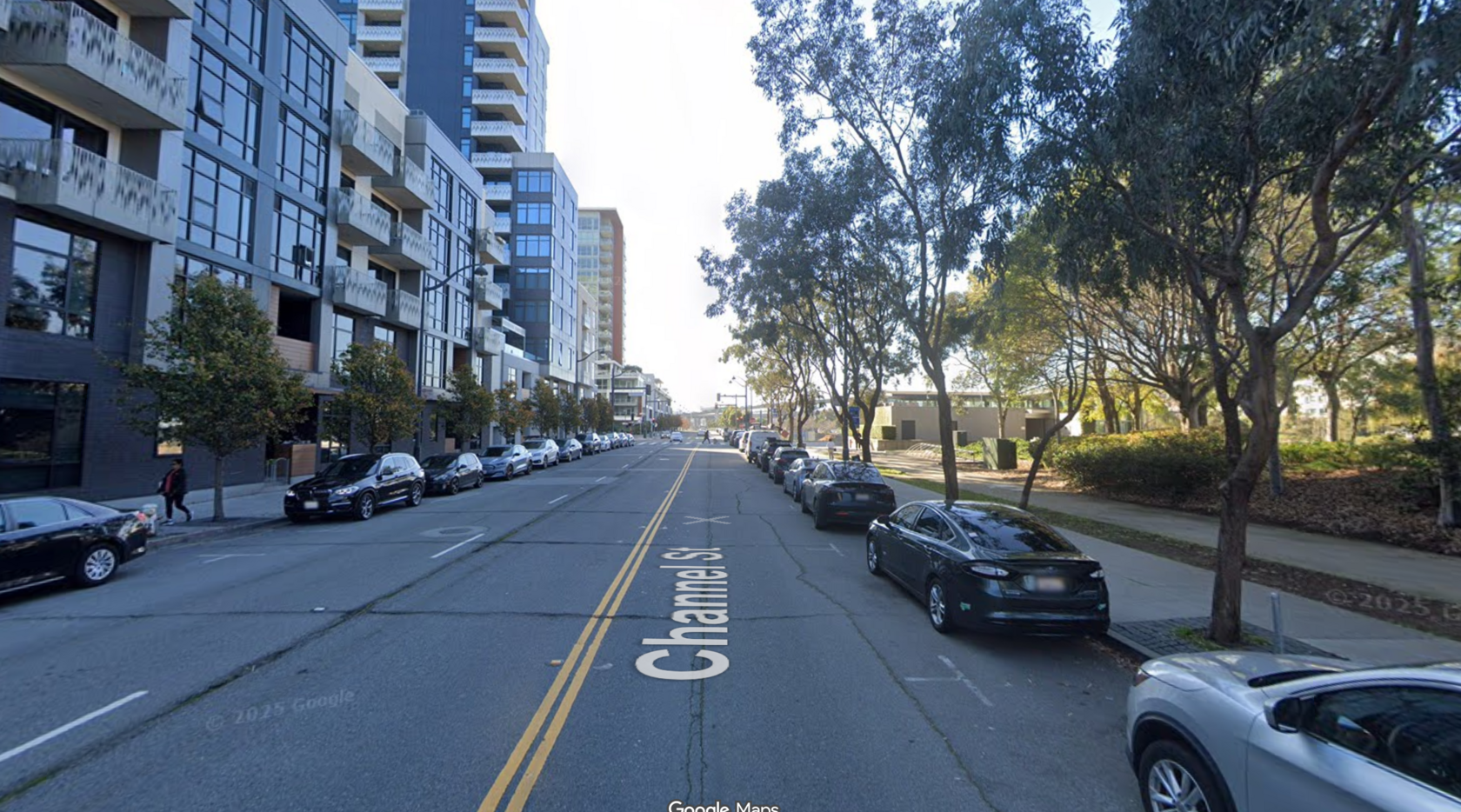 Street parking near Channel Street