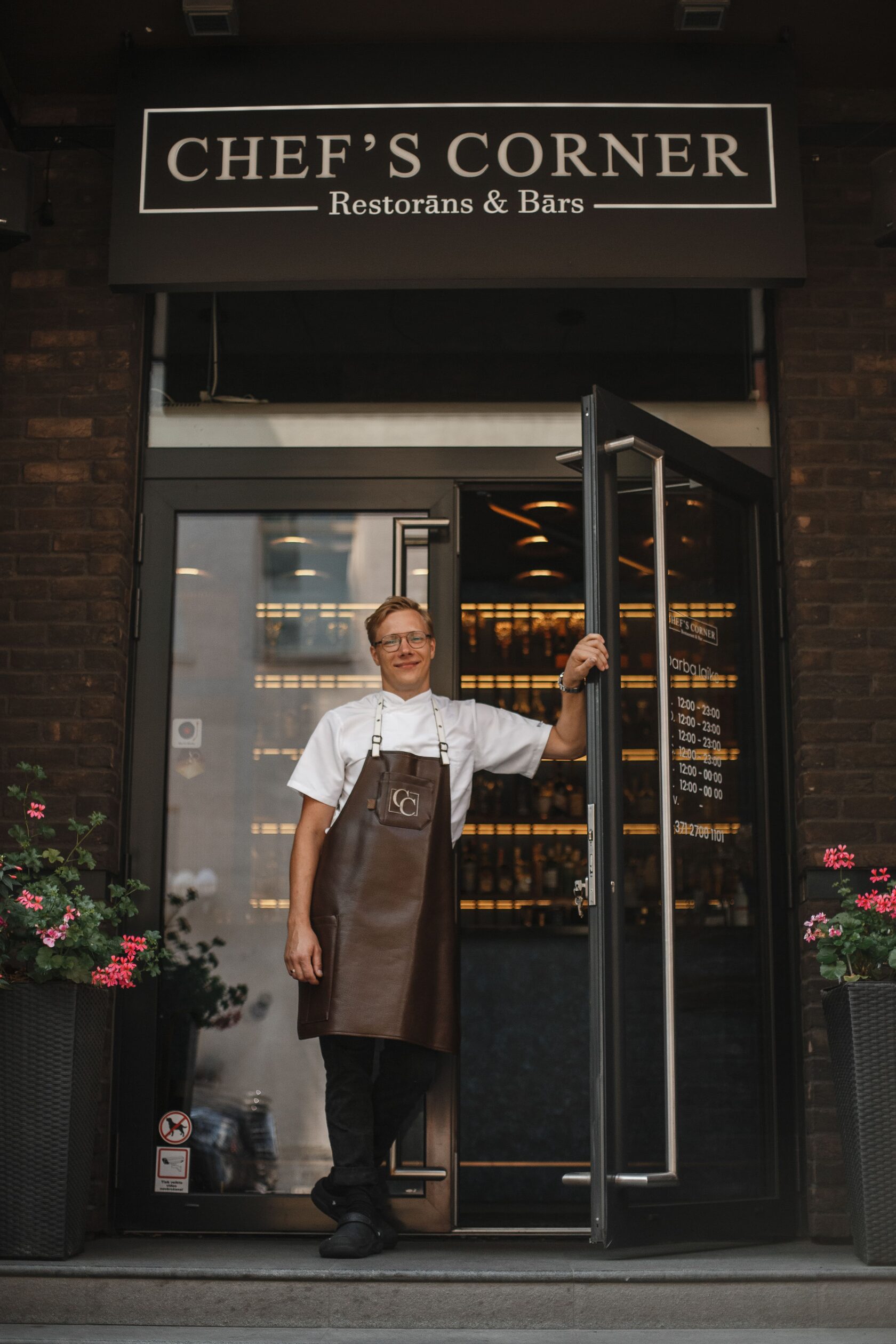 Chef of Chef's Corner restaurant, Riga