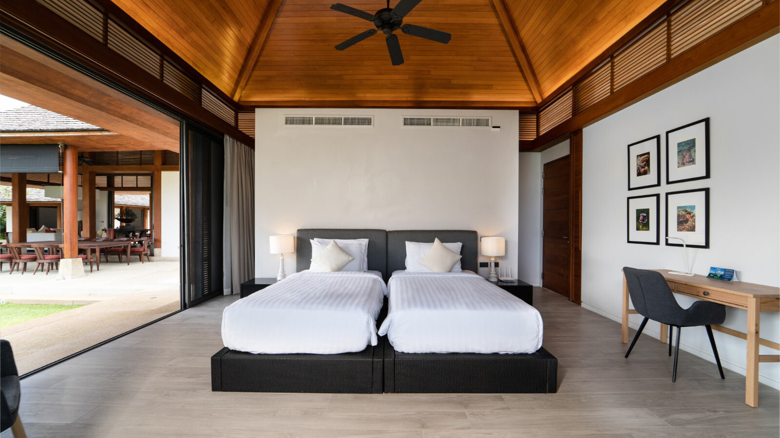 Guest bedroom, six-bedroom beachfront estate, Natai Beach