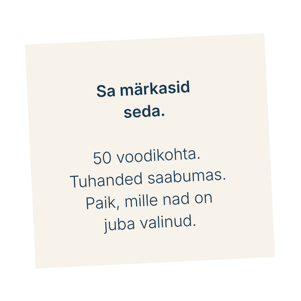 Sa märkasid seda