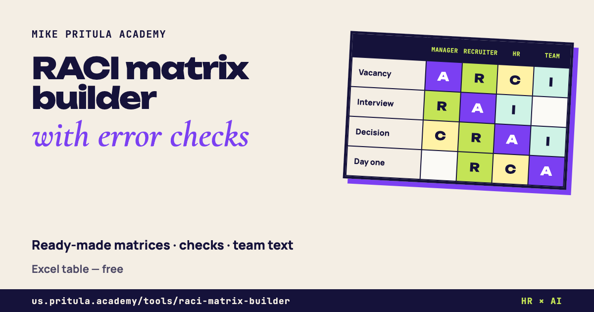 RACI matrix builder