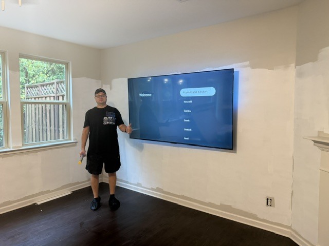 Real fireplace installation
