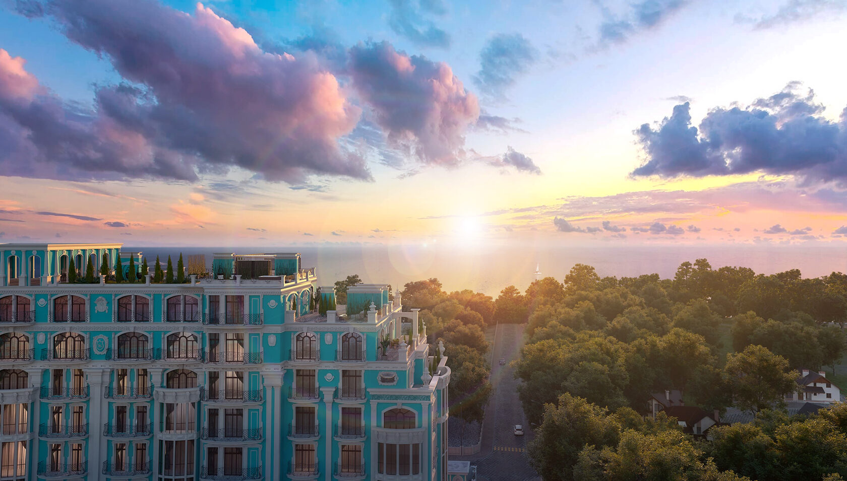 Клубный дом Biarritz — территория и окружение