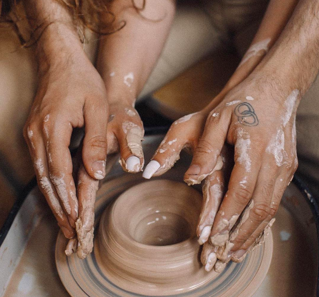 pottery gender reveal 
