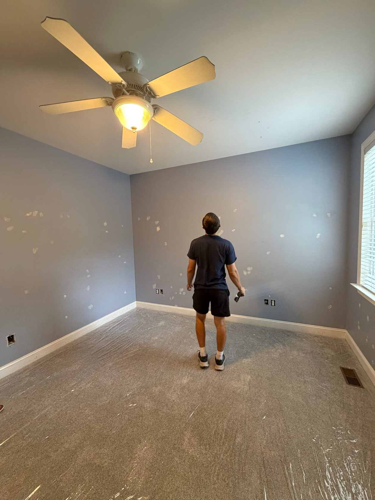 Tired wall before painting