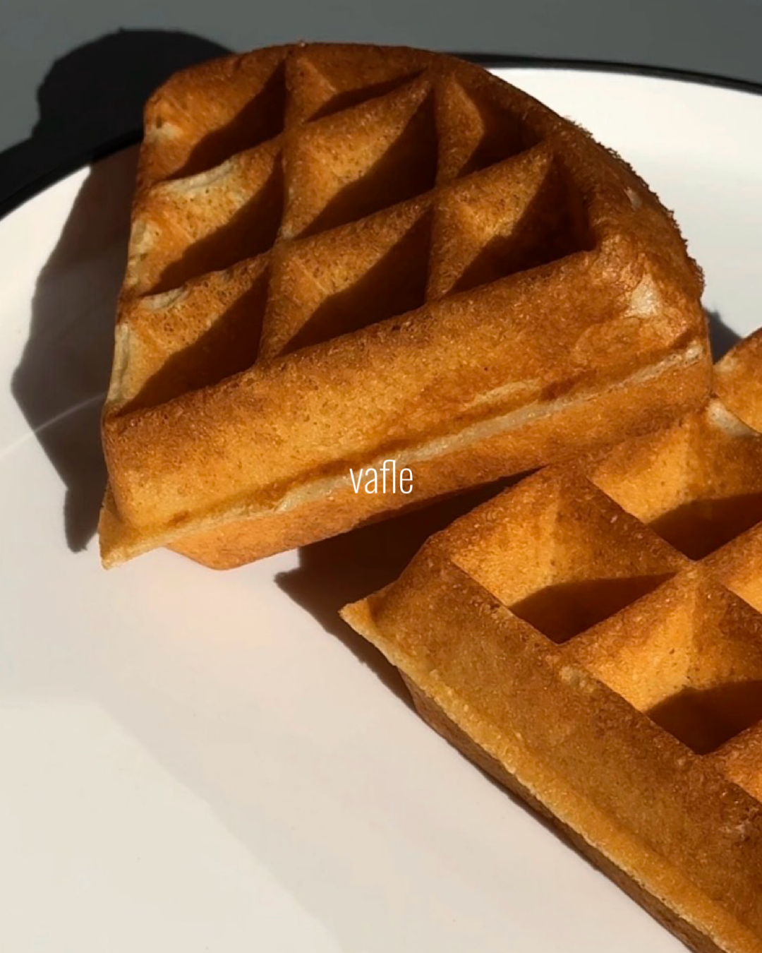Belgická vafle zblízka
