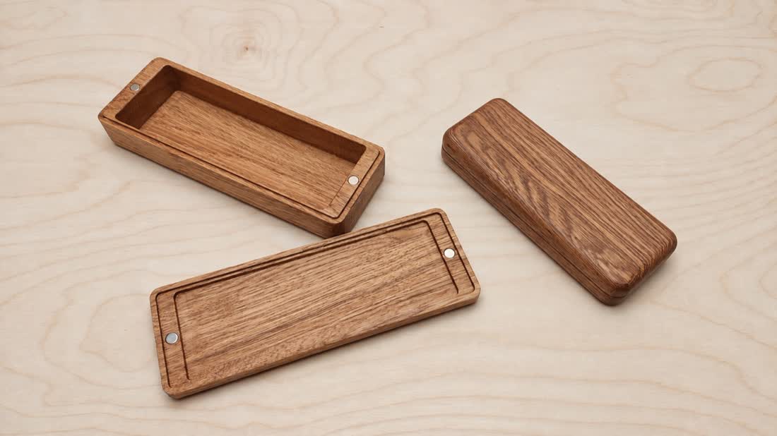 Wooden trays as a set