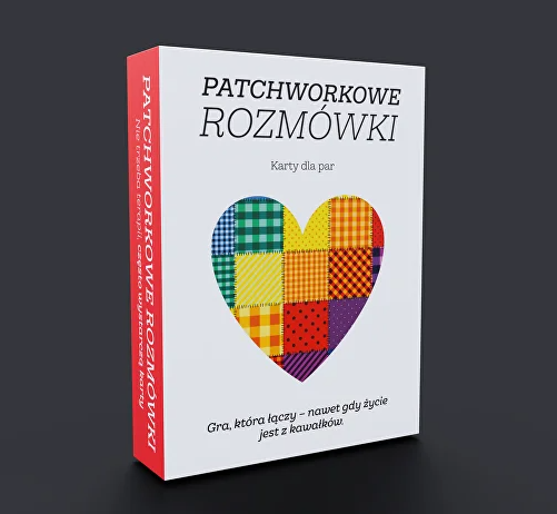 Patchworkowe Rozmówki - pudełko gotowe na prezent