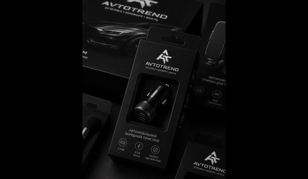 Логотип AVTOTREND на упаковці автотоварів
