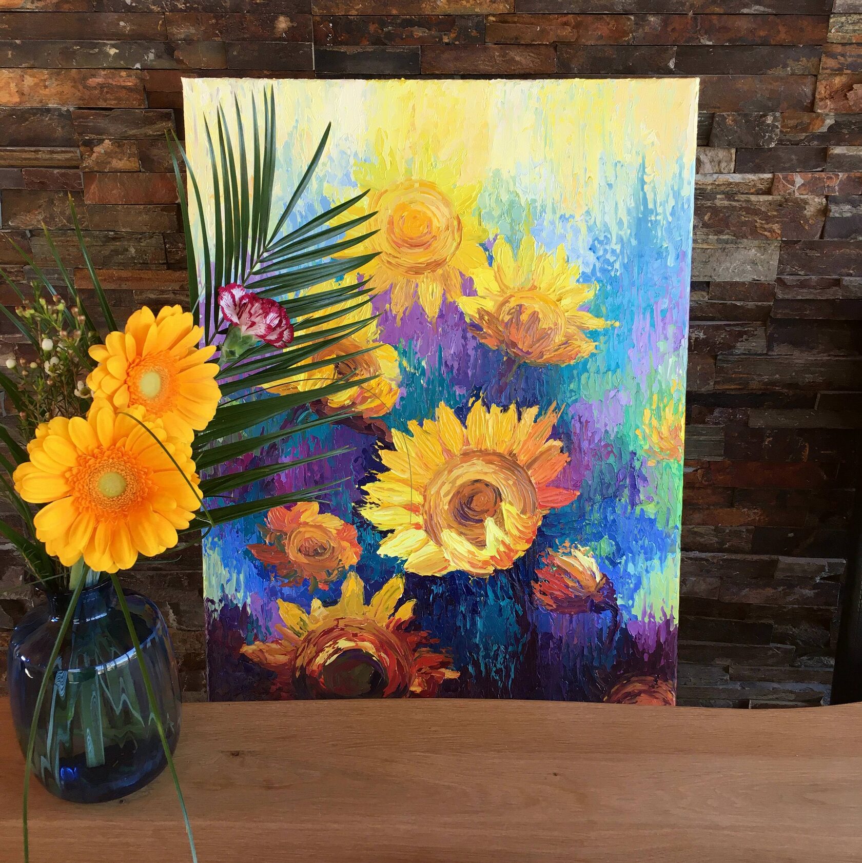 sunflowers oil painting for sale 