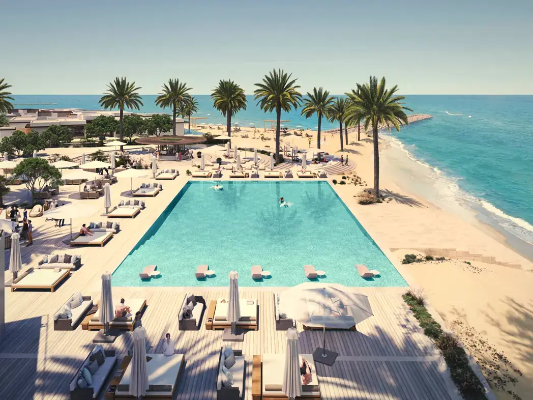 ORA Bayn beach club and pool, Ghantoot Abu Dhabi