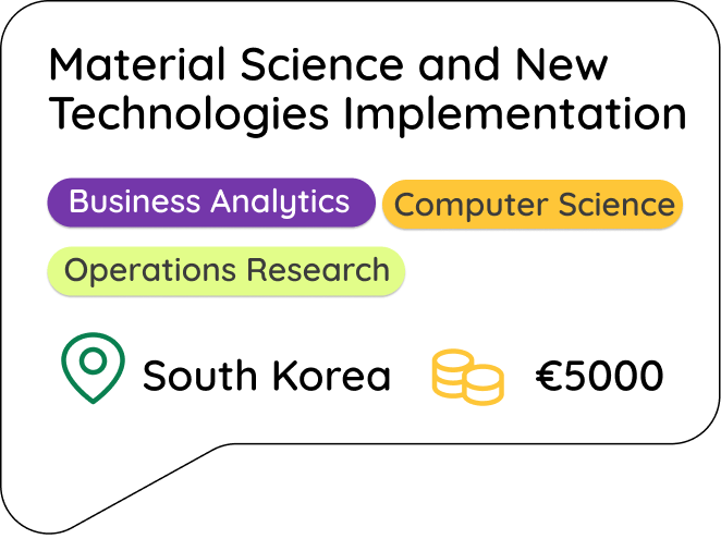 Material Science and New Technologies Implementation