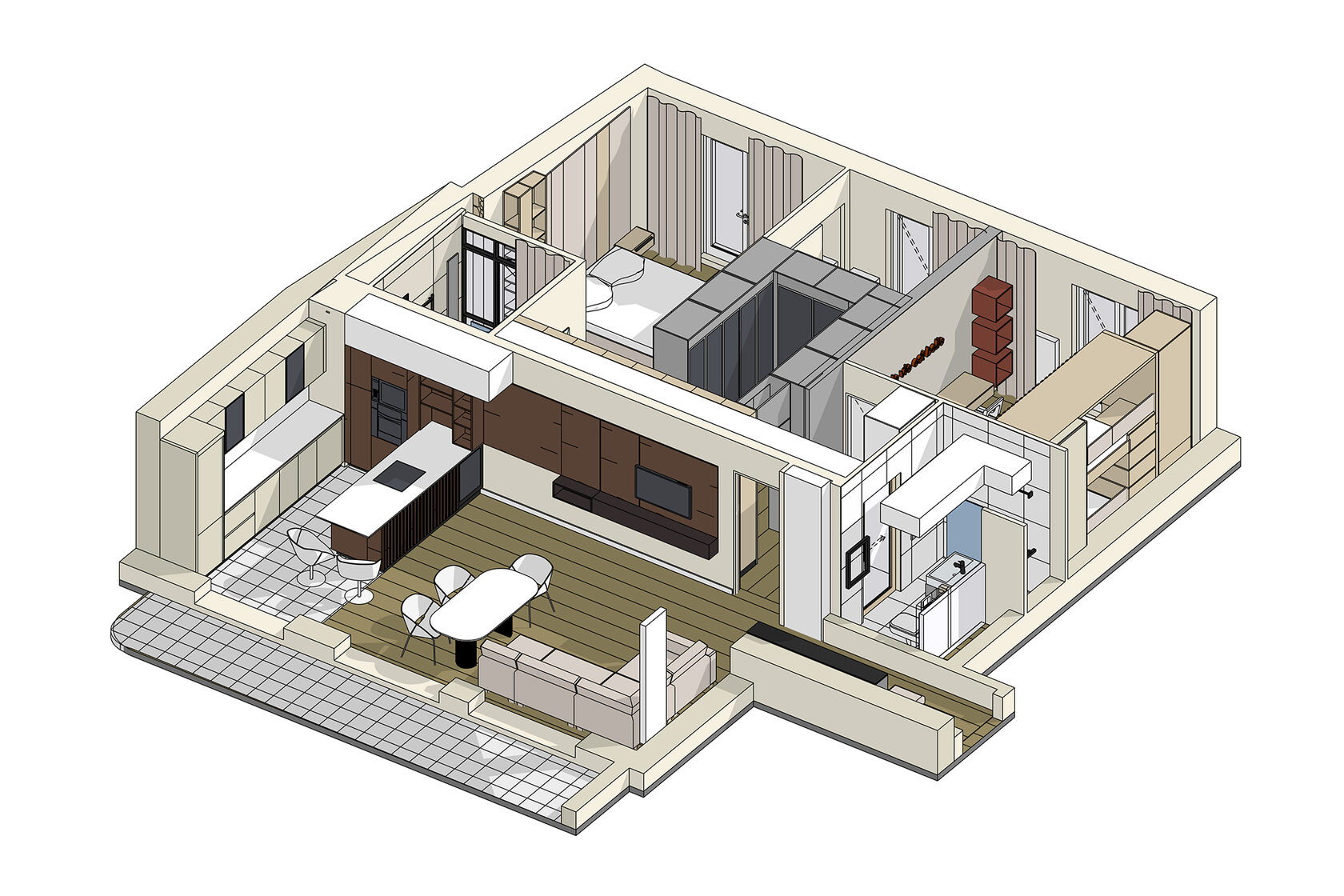 Plan d’aménagement intérieur : exemples réels et 2 à 3 propositions sur ...