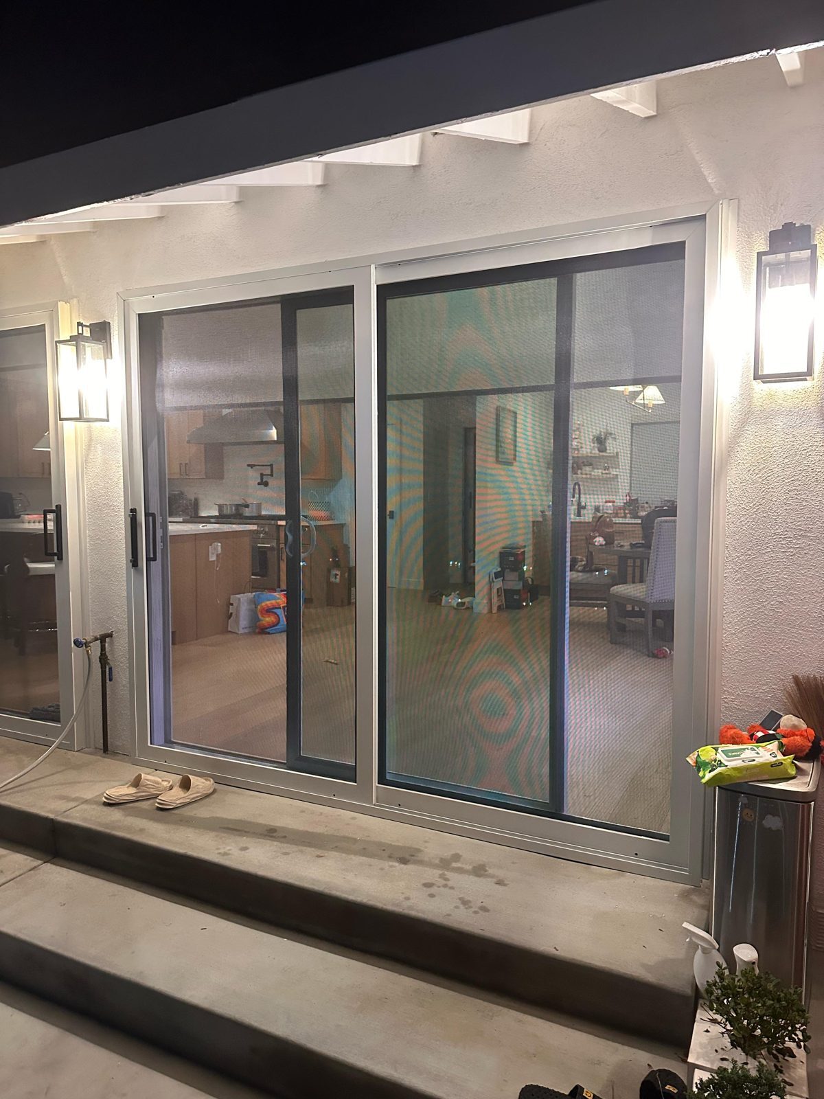 Patio slider security screen installed in Anaheim, CA