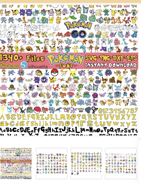 Pokemon SVG Bundle