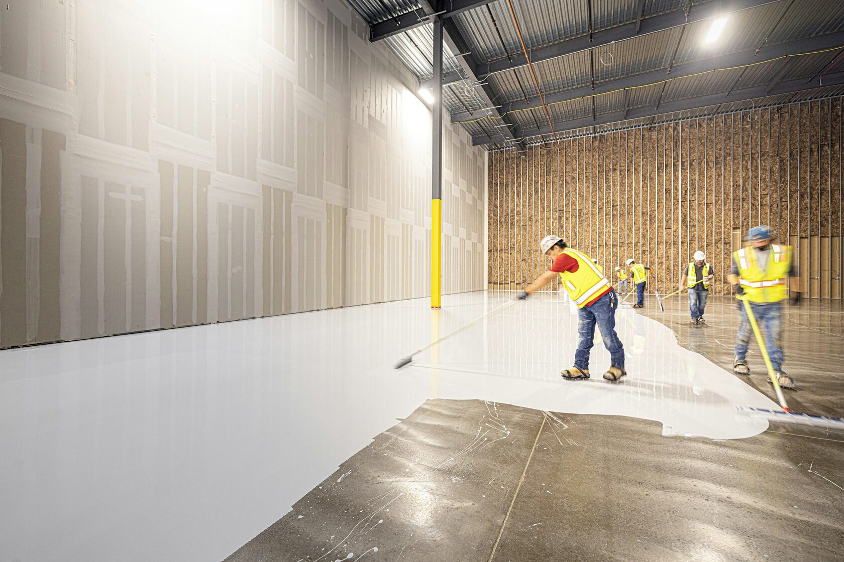 Substrate preparation and waterproofing membrane before tiling