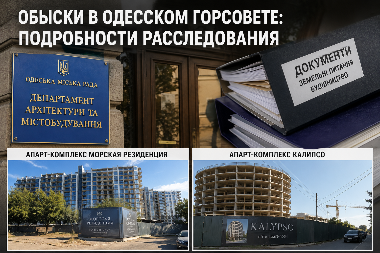 Обыски в одесском горсовете и четыре спорных комплекса
