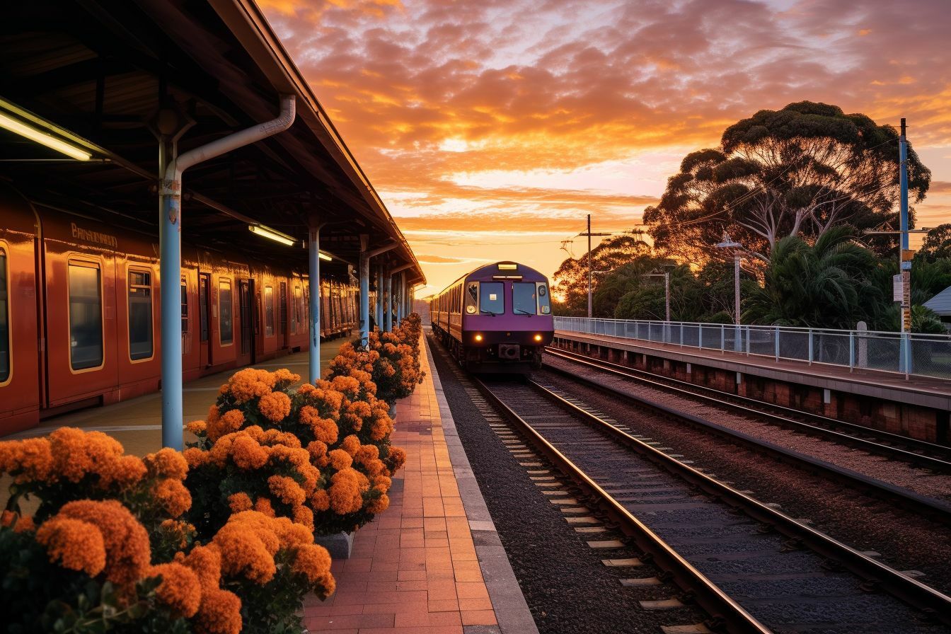 Newcastle Broadmeadow Train Station Australia Trains