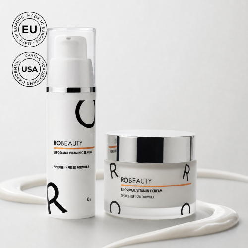Набір сироватка та крем з ліпосомальним вітаміном C ROBEAUTY — фото 1 з 9